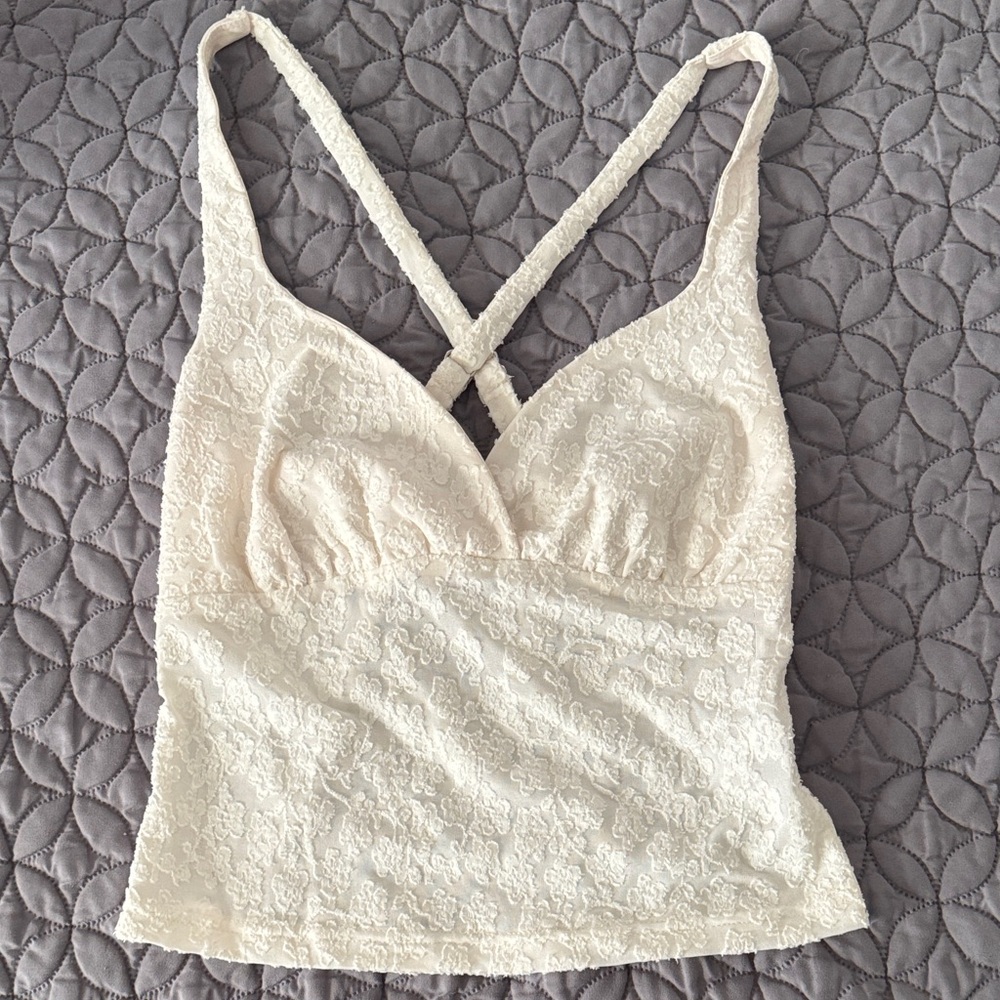 Princess Polly Floral Cream Top